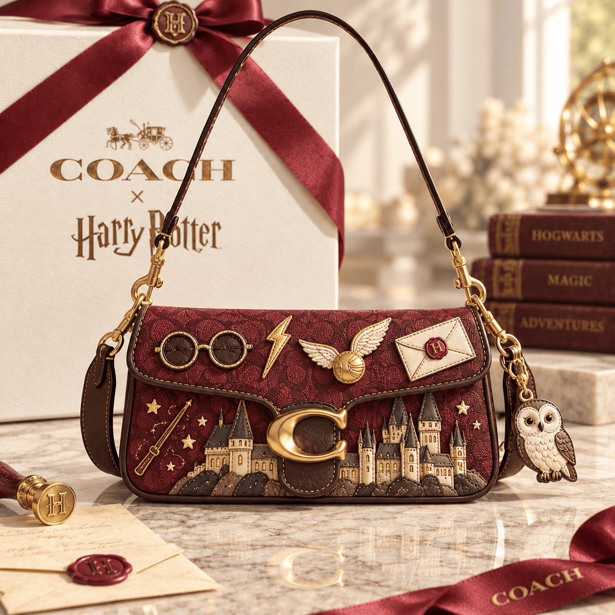 Premium HRP Coach Shoulder Cross With Charm NPL