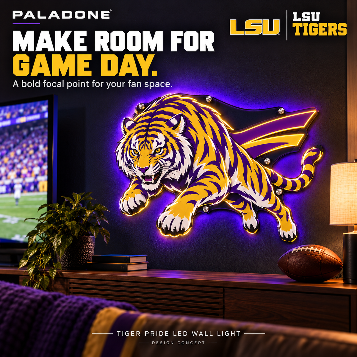 LSUT Premium LED Wall Art NHVH