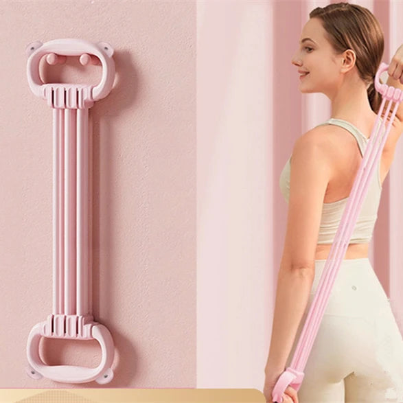 Resistance Bands Set Shoulder Opener Exercise Posture Corrector Training Adjustable Strength Equipment Cat Ear Grip Design Back