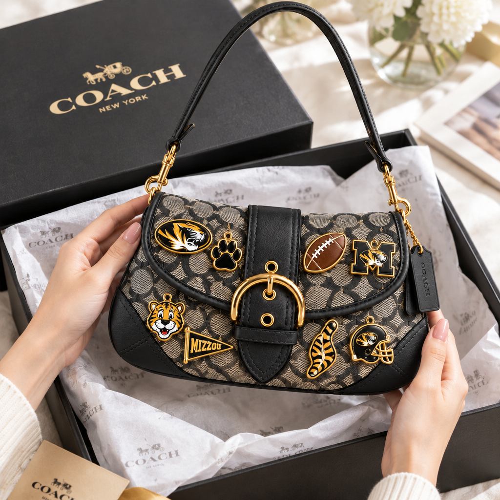 Missouri Tigers Soho Bag With Charm